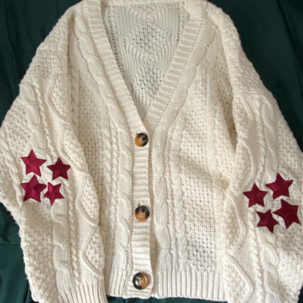 red taylor swift cardigan!